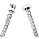3/8X3/8 Nipelli Flex Hortum Bağlantı flexi dişi-erkek oynar rakor : 3/8 X 3/8 (30 CM)