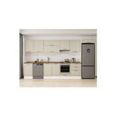 390X222 Cm Klasik Mebran Mutfak Dolabı Beyaz Mb-E80S50S60-1 Mebran | Kumtaşı - Suntalam