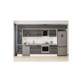 390X240 Cm High Gloss Mutfak Dolabı Mbb-E90B40S60-2 High Gloss | Antrasit - Suntalam