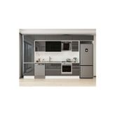 390X240 Cm High Gloss Mutfak Dolabı Mbb-E90B60S40-3 High Gloss | Antrasit - Suntalam