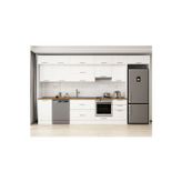 390X240 Cm Klasik Mebran Mutfak Dolabı Beyaz Beyaz Mb-E90S50S50-1 Mebran | Beyaz - Suntalam