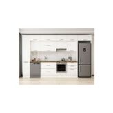 390X240 Cm Klasik Mebran Mutfak Dolabı Beyaz Mbb-E90B40S60-1 Mebran | Beyaz - Suntalam