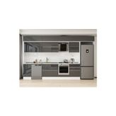 395X240 Cm High Gloss Mutfak Dolabı Mb-E90S45S60-2 High Gloss | Antrasit - Suntalam