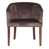 3A Mobilya Bitter Brown Oval Berjer