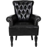 3A Mobilya Dark Black Berjer
