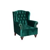 3A Mobilya Green Silk Berjer