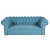 3A Mobilya İkili Turkuaz Chesterfield