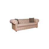 3A Mobilya Keten Chesterfield Kanepe
