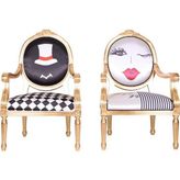 3A Mobilya King And Queen 2'li Sandalye