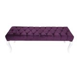 3A Mobilya Lükens Purple Puf Sehpa