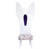 3A Mobilya Madam Butterfly Beyaz Sandalye