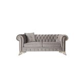 3A Mobilya Silver Chesterfield