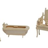 3D Ahşap Banyo Puzzle