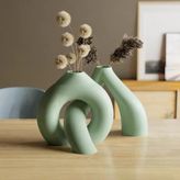 3D Baskı Interlocking Vazo - İç İçe Geçen Dekoratif Vazo-Mint Vitrin