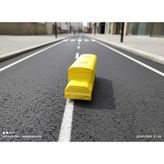 3D Baskı Okul Otobüsü Maketi - Dekoratif Oyuncak Model (Sarı - 20 Cm)