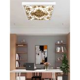 3D Desenli LED Modern Avize, 60X60 Kare, 60WATT, Beyaz Işık, Gün Işığı, Yapay Zeka Tasarım Avize