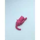 3D Hareketli Oyuncak Fil & Dekor - Pembe