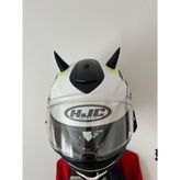 3D Kask Boynuzu – Siyah, 5.5 cm | Motosiklet, Bisiklet, Scooter Kask Aksesuarı