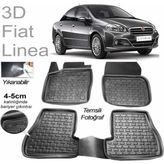 3D KAUÇUK PASPAS FİAT LİNEA SİYAH