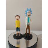 3D Layer Craft Rick And Morty Figür Set - Rick 13 cm & Morty 10 cm