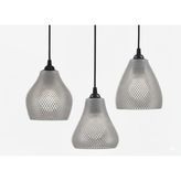 3DBU Sarkıt Lamba (Tekli - Beyaz LED Ampul Hediyeli) - Gri