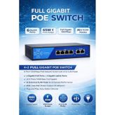 3DCool 3D-PSF04-FG 6 Port 10/100/1000 Mbps Gigabit PoE Switch