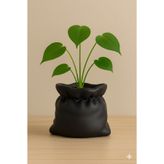 3dnebandim Çuval Form Dekoratif Vazo Saksı | Modern Minimal Tasarım Masa ve Raf Üstü Ev Dekoru