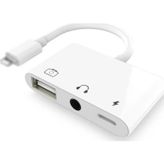 3in1 Iphone-Ipad Lightning To Kulakılık ve USB Kamera Okuyucu OTG-(5775)