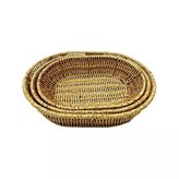 3'Li Oval Hasır Sepet
