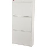 3'lü Pratik Metal Ayakkabılık (Beyaz)