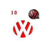 3M Volkswagen Kırmızı 3D Logo Arma Sticker
