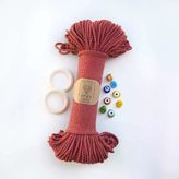 3Mm // 2 Büküm // Pamuk Halat İp // Kiremit