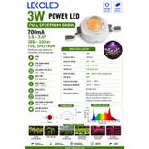 3W Full Spectrum Grow Bitki Led 10 adet