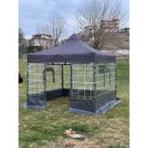 3x3 Gazebo Kış Bahçesi - Antrasit