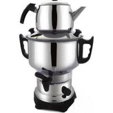 4.5 Lt Elektrikli Çelik Çay Semaveri Semaver Set - Çok Renkli