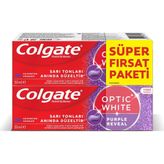 4 Adet Colgate Optic White Purple Diş Macunu 2*50 ml