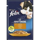 4 ADET Felix Tavuk Etli Yaş Kedi Maması 85 Gr