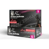 4 Adet Flex Pudrasız Eldiven S Boy 100'LÜ Siyah
