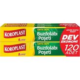 4 Adet Koroplast Buzdolabı Poşeti Orta Dev Ekonomi 120 Li