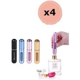 4 Adet Parfüm Şişesi Taşınabilir Mini Doldurulabilir Atomizer Pa