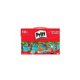 4 Adet Pritt Çantalı Pastel Boya 12 Li