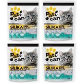 4 Adet Silika Kedi Kumu 3.8 Lt