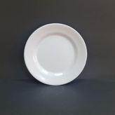 4 Adet Standart Çizgi Melamin Tatlı & Yemek Servis Tabağı 19 cm - Beyaz