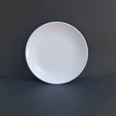 4 Adet Standart Düz Melamin Tatlı & Yemek Servis Tabağı 28 cm - Beyaz