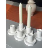 4 Adet Tekli Şamdan Mumluk