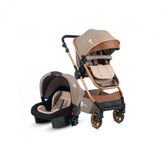 4 Baby Comfort Gold Travel Sistem Bebek Arabasi Pusetli Kahverengi