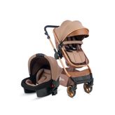 4 Baby Cool Travel Sistem Bebek Arabası Kahverengi kahverengi