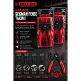 4 Başlıklı Sekman Pense Seti