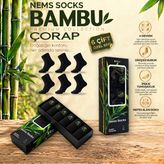 4 Mevsim Bambu Erkek Siyah Soket Çorap - 40 - 45