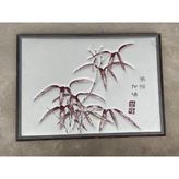 4 Mevsim Bambu Temalı Kabartmalı Tablo 96X134cm 011
